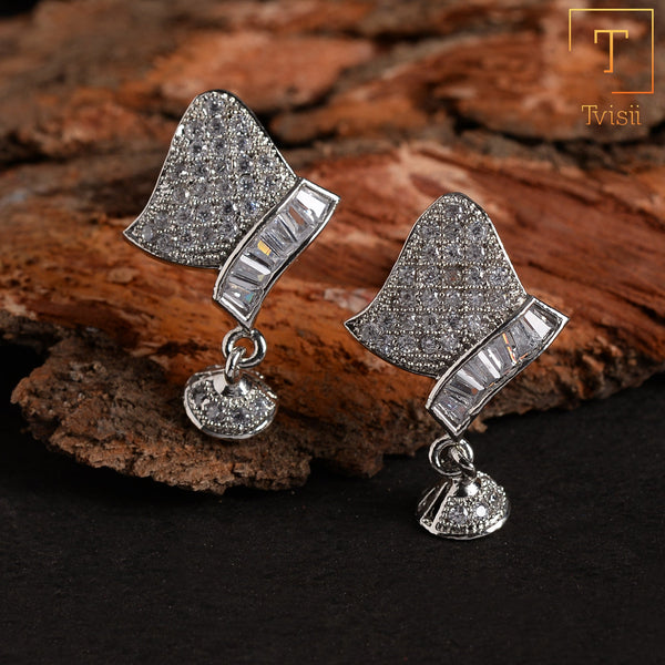 Aurabliss- Stone Studded Zirconia Stud Earrings