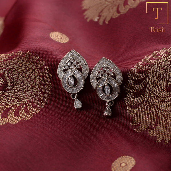 Astrylia- Stone Studded Zirconia Stud Earrings