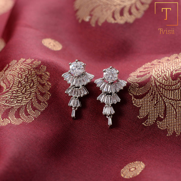 Nebulisse- Stone Studded Zirconia Stud Earrings