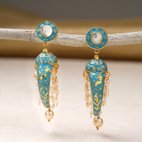 Aashna- Stone Studded Dangler Earrings