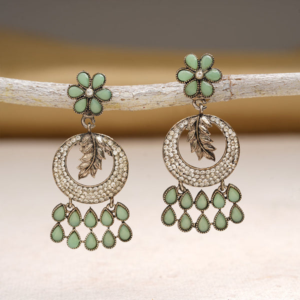 Aira- Stone Studded Dangler Earrings