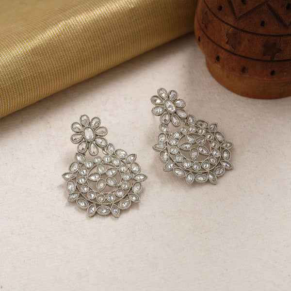 Amaya- Crystal Studded Dangler Earrings