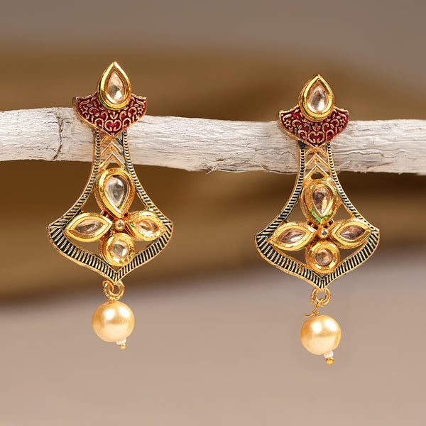 Kundan Dangle Earring