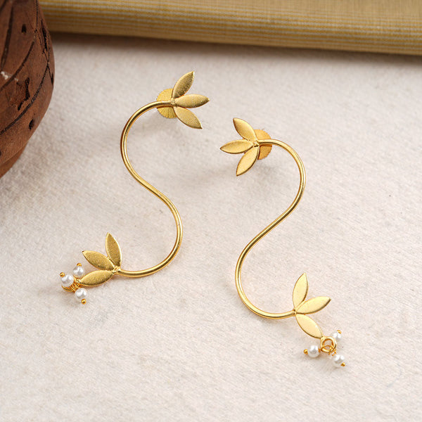 Aparna- Hanging Pearl Dangler Earrings