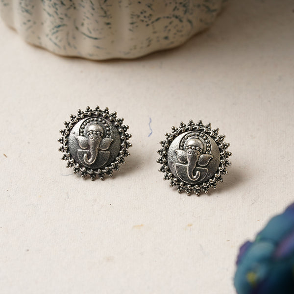 Silvertoned Brass Earrin