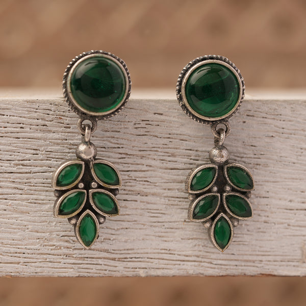 Green Stone Studded small danglers