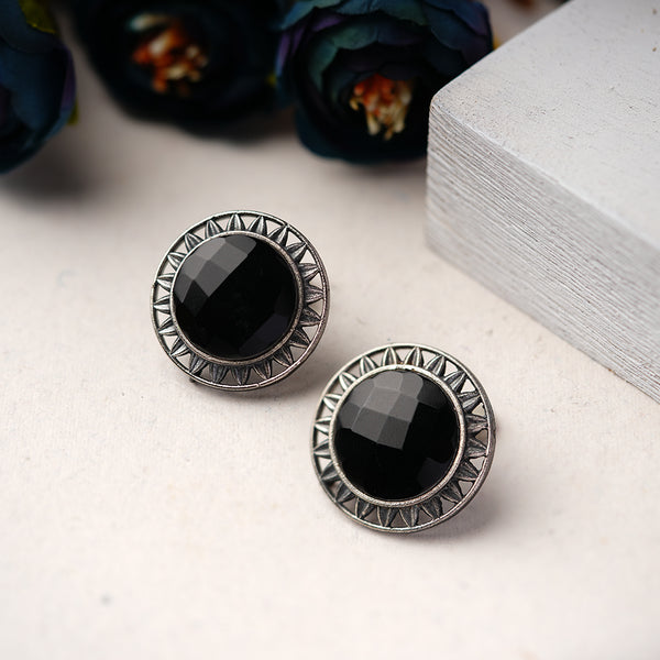 Black Diamond Stud Earring