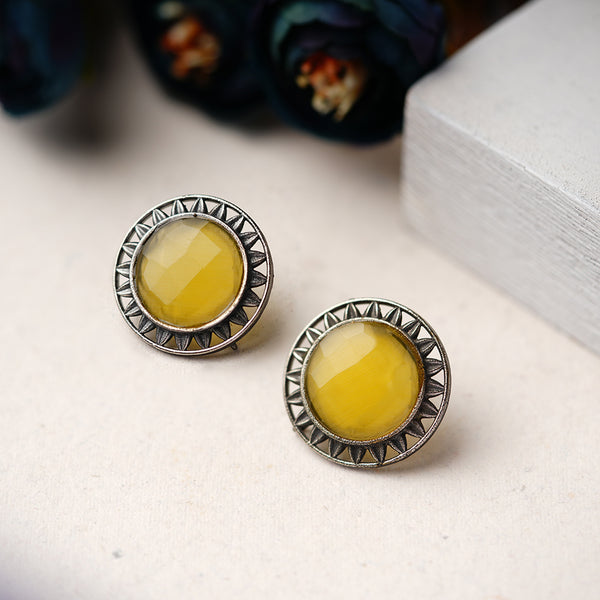 Yellow Diamond Stud Earring