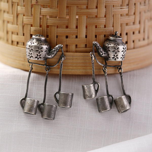 Chaiwali brass Earrings