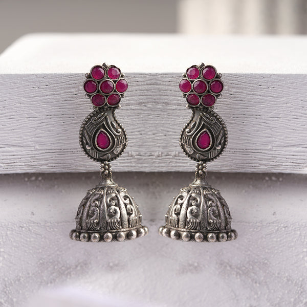 Antique Red Jhumki