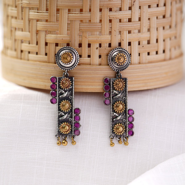 Double Tone brass Dangles