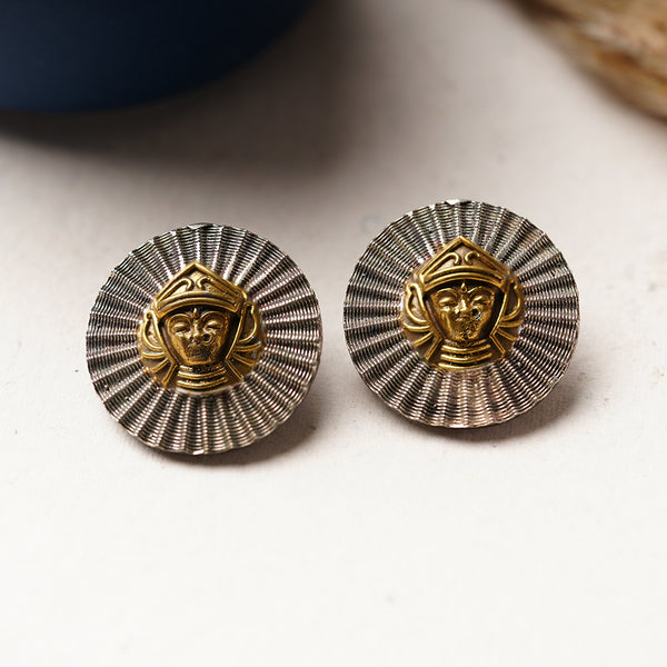 Surya Dual toned Brass Earrings