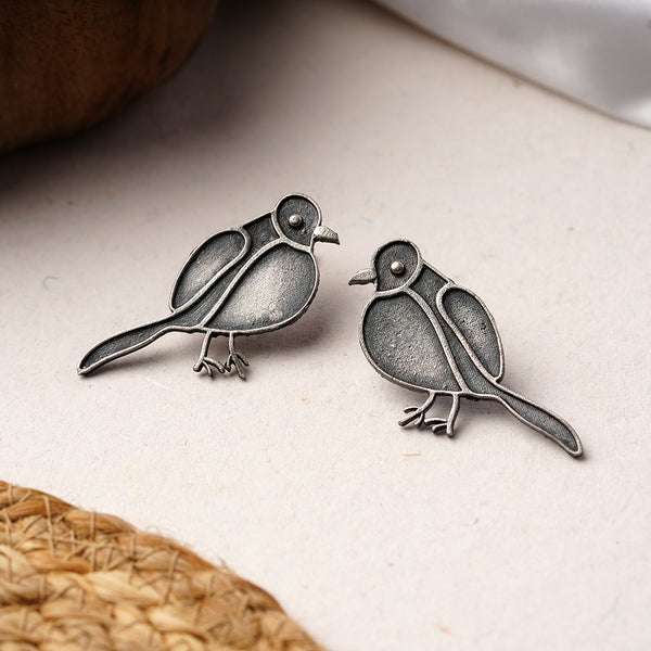 Bird Brass Earrings