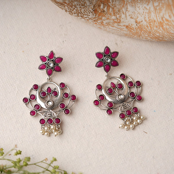 Silver Toned Brass Dangles