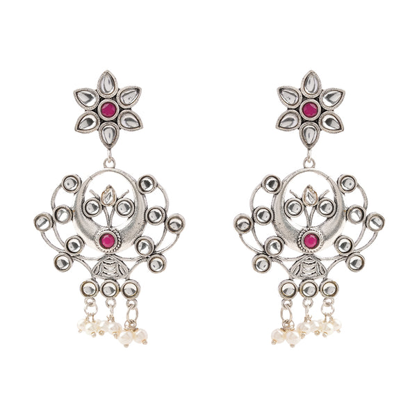 Silver Toned Brass Dangles