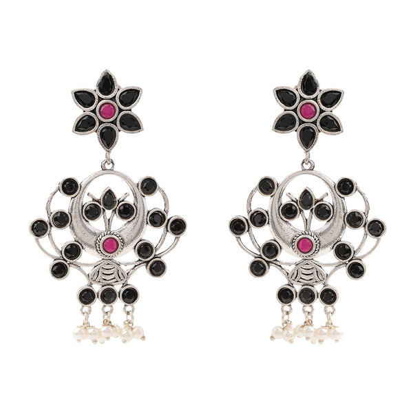 Silver Toned Brass Dangles
