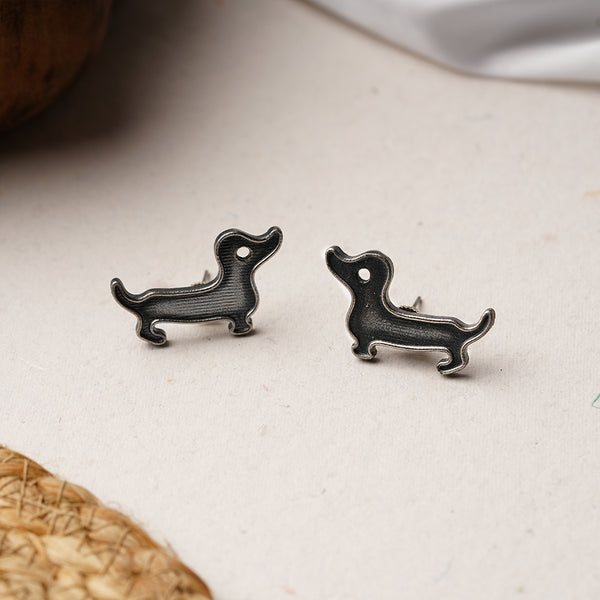 Silvertoned Brass Earrings