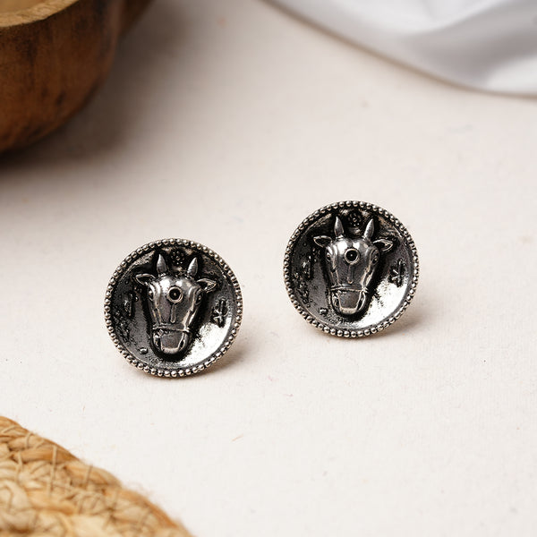 Silvertoned Brass Earrings