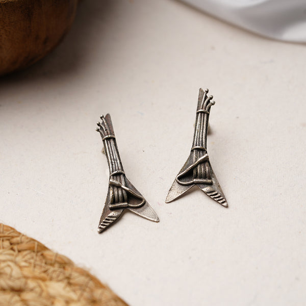 Voilin Brass Earrings
