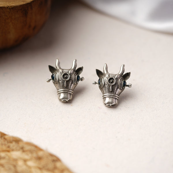 Ox Head Brass  Earrings