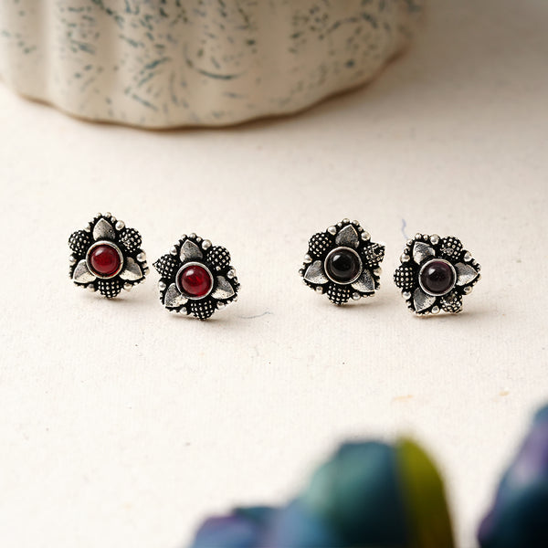 Combo of 2 Oxidised Studs
