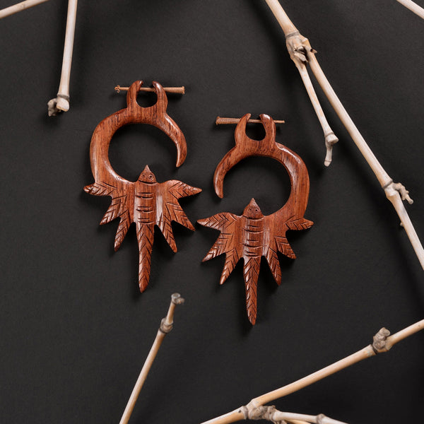 Ravah- Wooden Loop Earrings