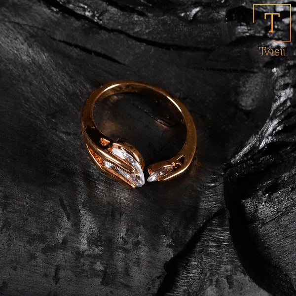 Mirelia- Stone studded Rosegold Fancy Rings