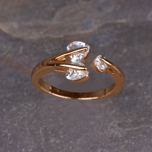 Galaxira- Stone studded Rosegold Fancy Rings