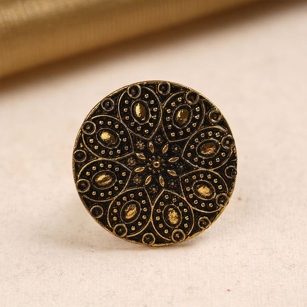 Aparajita- Golden Adjustable Ring