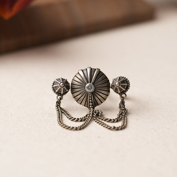 Silver Toned Brass adjustable Rings