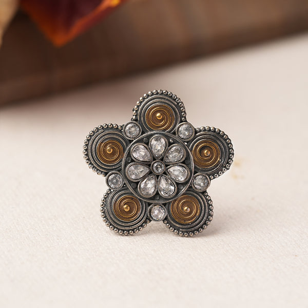 Double Tone Brass Rings