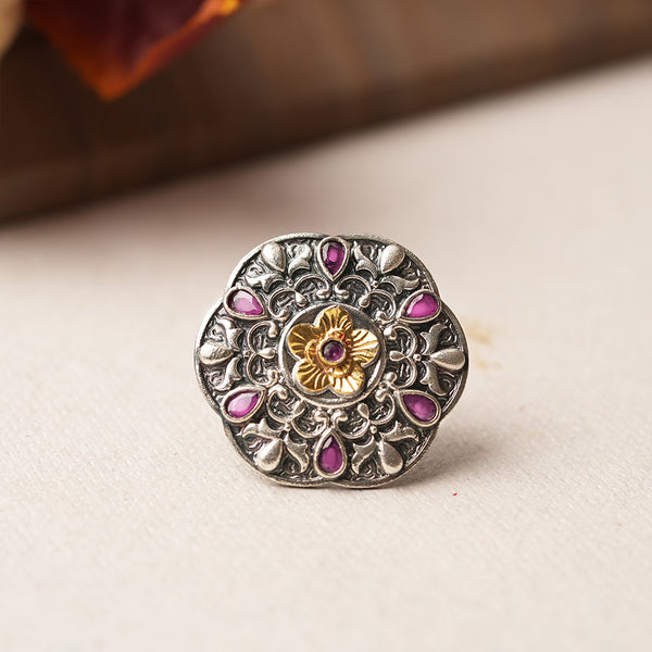 Flower Brass Ring