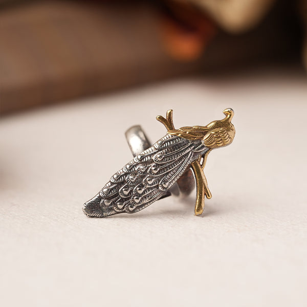 Oxidised adjustable Ring