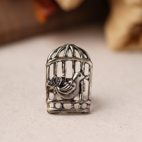 Cage shaped Brass adjustable Earrings