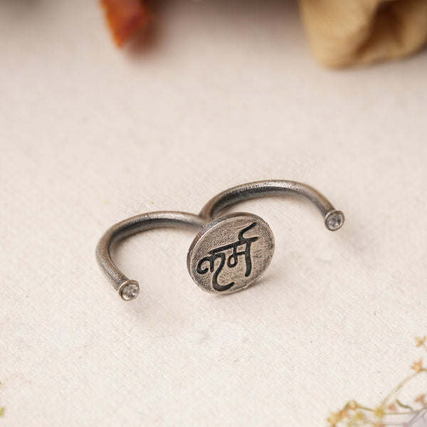 Silvertoned Brass Ring
