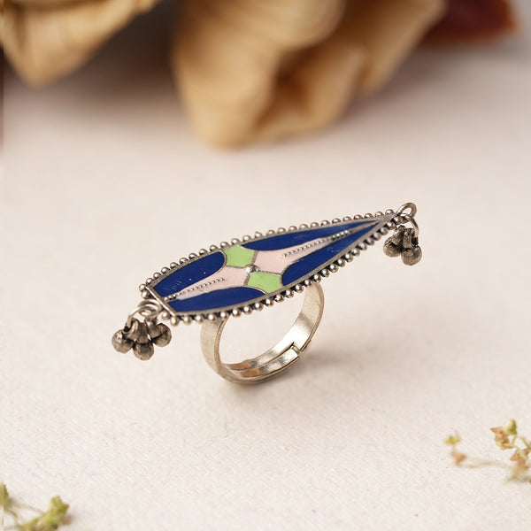 Handpainted Brass Ring