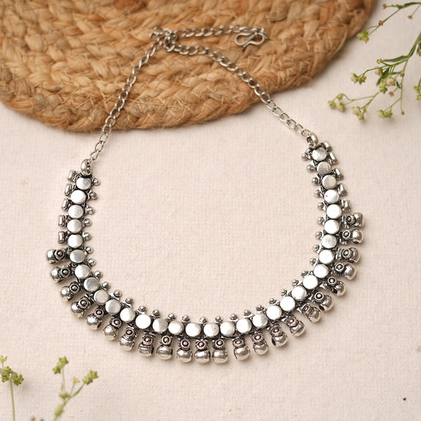 Brass Oxidised Necklace