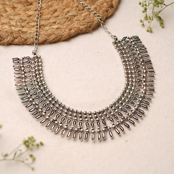 Brass Oxidised Necklace