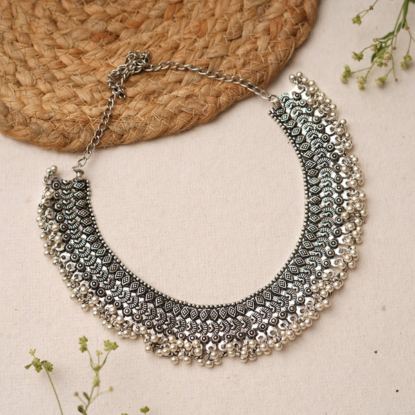 Brass Oxidised Necklace