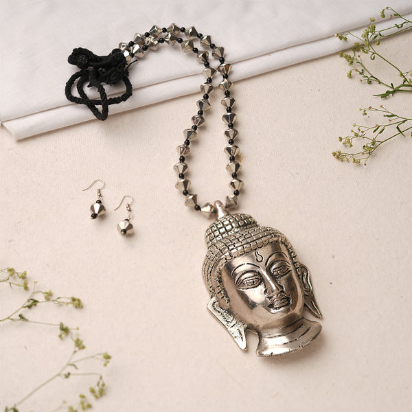 Buddhha Brass Neckpiece Set