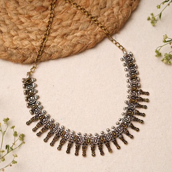 Neelmala- Dual toned Brass Necklace