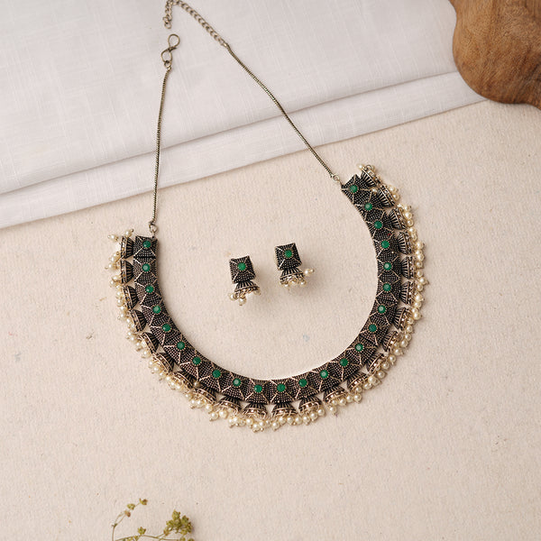 Oxidised Necklace Set