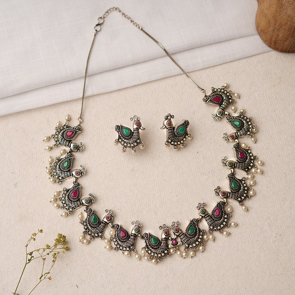 Prabhalya- Oxidised Necklace Set
