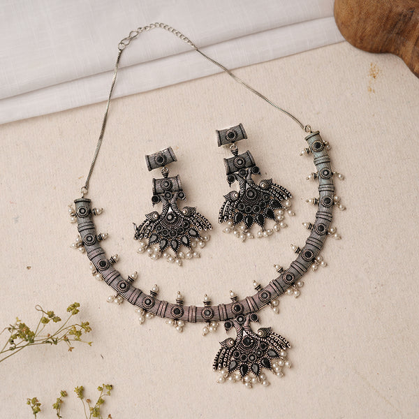 Oxidised Necklace Set