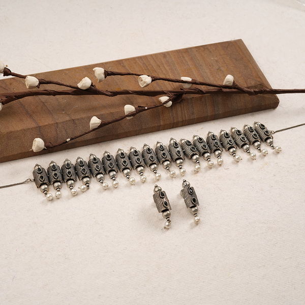 Surangana- Oxidised Necklace Set