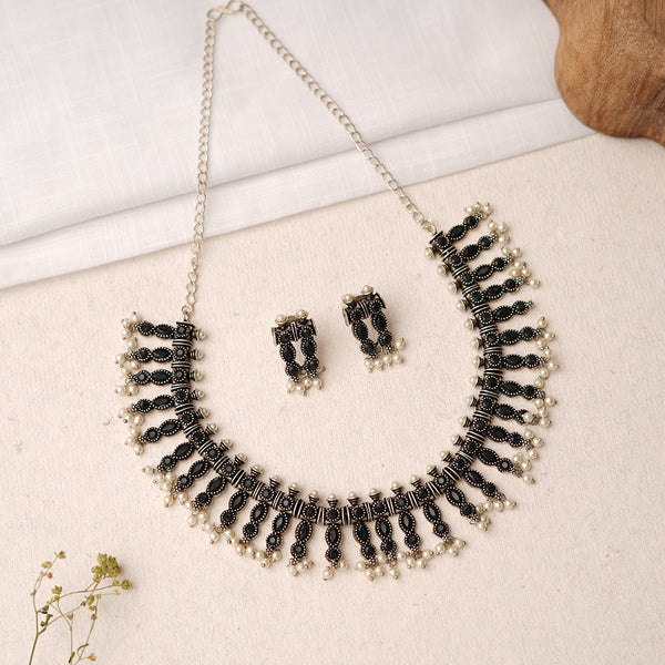 Oxidised Necklace Set