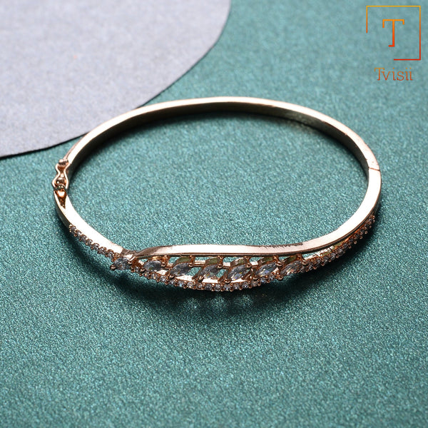 Isoria- Zirconia Studded Fancy Bracelet