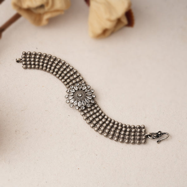 Silver Toned Brass Bracelet