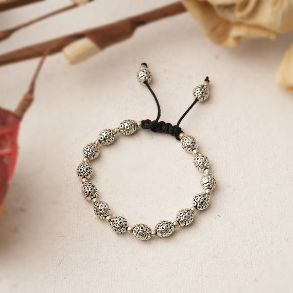 Rudra- Oxidised beaded bracelet