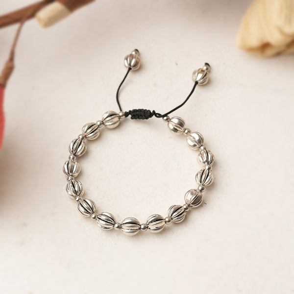 Threaded Brass Beads Bracelet